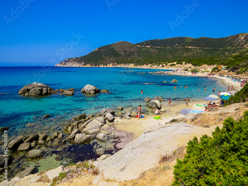 Amazing Beach in Costa Rei, Sardinia, Italy photo
