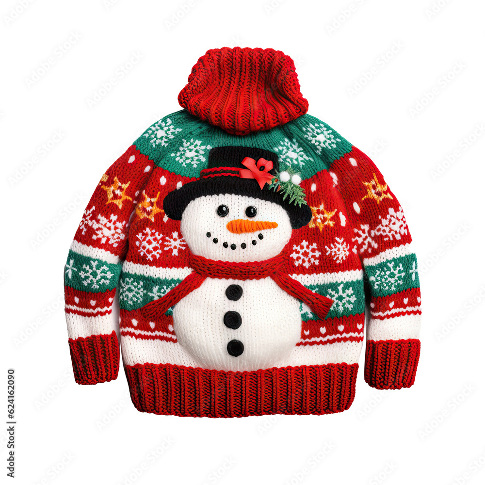 Christmas ugly sweater isolated. Illustration AI Generative Christmas ugly sweater isolated. Illustration AI Generative