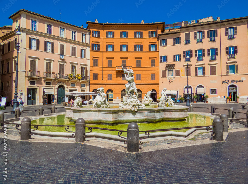 Fountain of Neptune, Piazza Navona, Rome