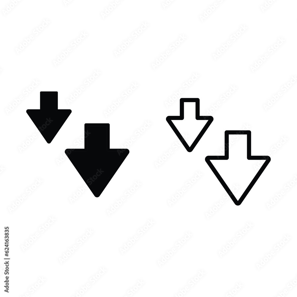 Black arrow icons arrow set Black arrow icons arrow set