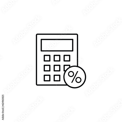 tax icon finance sign vector