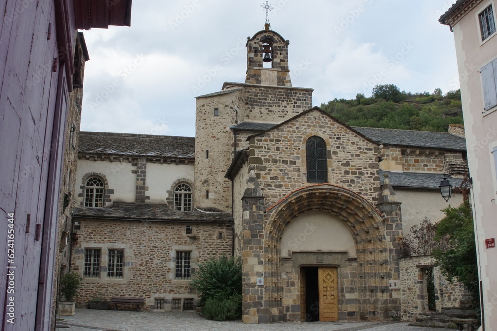 The Abbey Church of Saint Peter, Blesle, Brioude, Haute-Loire, Auvergne-Rhone-Alpes, France