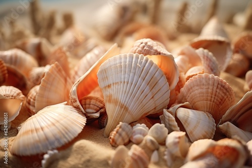 pile of sea shells.