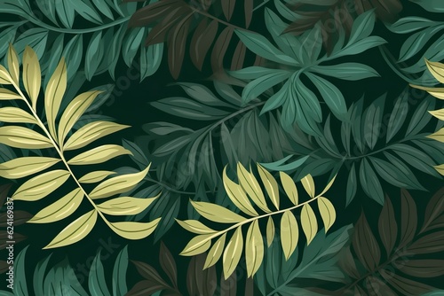 Tropical leaf pattern | Generative AI