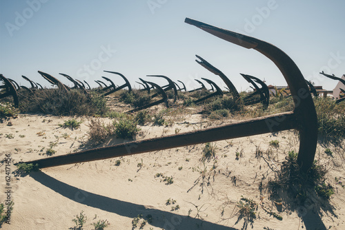 Anchor Cemetery of Santa Luzia, Portugal.