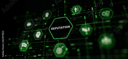 Reputation Customer relationship business cocnept. Management Branding