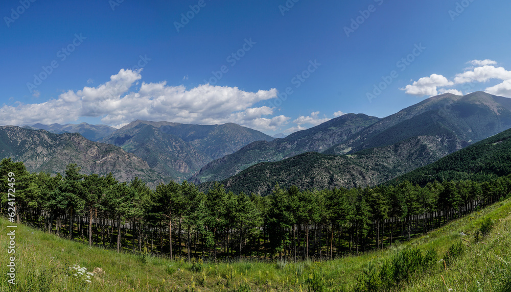 Panorámica de las montañas de Andorra
