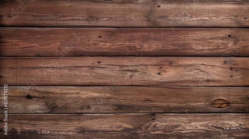 Old plank wood texture background. Generative AI