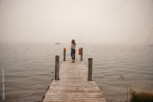 person on the pier