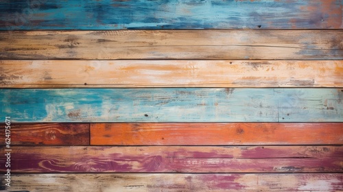 Rustic painted wood background. Generative AI