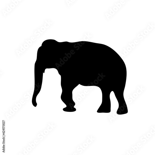 Vector illustration of Elephant silhouettes 