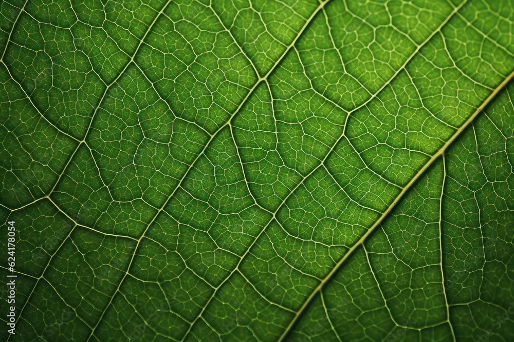 abstract background macro image structure of green leaf plant. Generative AI abstract background macro image structure of green leaf plant. Generative AI