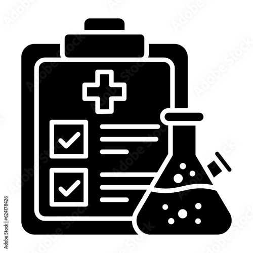 Medical Research Glyph Icon