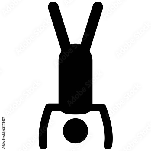 A solid icon of a man editable design 

