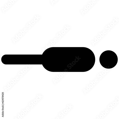 A solid icon of a man editable design 

