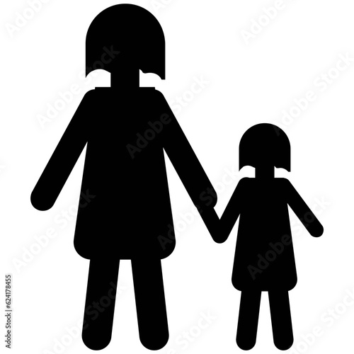 A solid icon of a man editable design 

