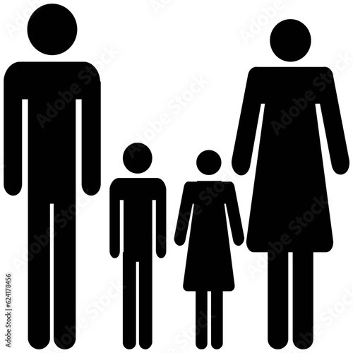 A solid icon of a man editable design 

