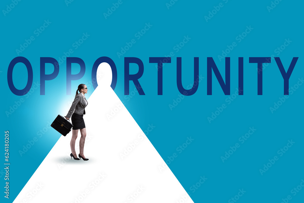 Opportunity concept with business people Opportunity concept with business people