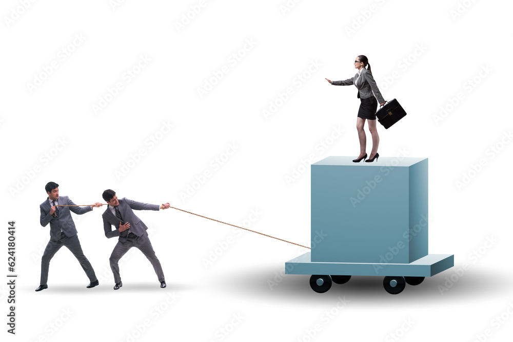 Fototapeta premium Concept of bossy autocratoc leadership