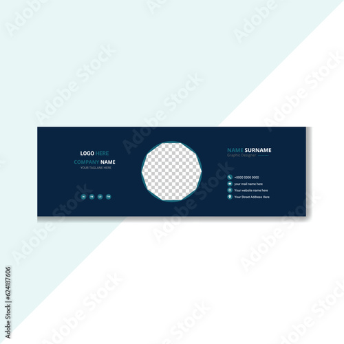 Creative modern business email signature template