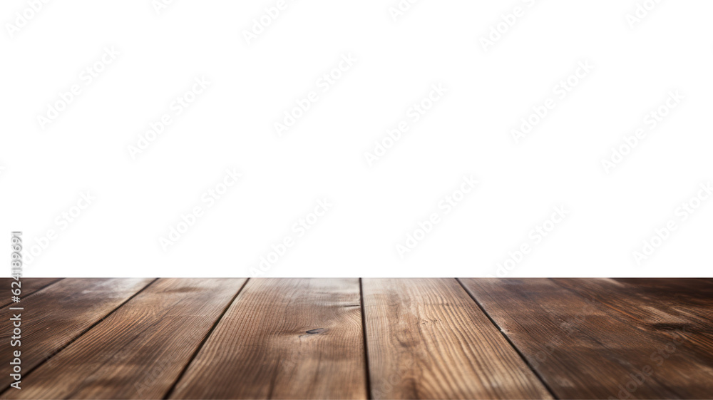 A Front View of Dark Brown Blank Wooden Tabletop Mockup, Empty Wooden Table. Isolated on Transparent Background. Generative AI A Front View of Dark Brown Blank Wooden Tabletop Mockup, Empty Wooden Table. Isolated on Transparent Background. Generative AI