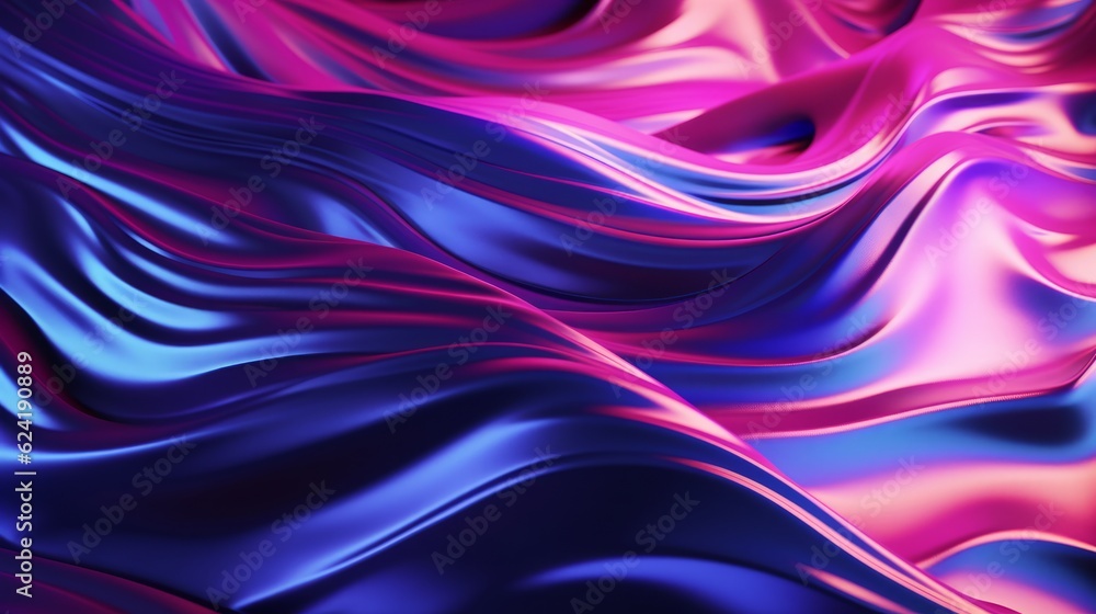 Metallic ro shades beautiful advertising background. Current, lines and waves. AI generation. Metallic ro shades beautiful advertising background. Current, lines and waves. AI generation.