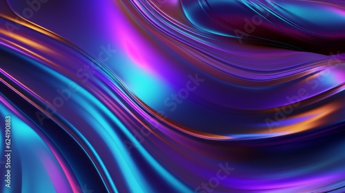 Metallic ro shades beautiful advertising background. Current, lines and waves. AI generation.