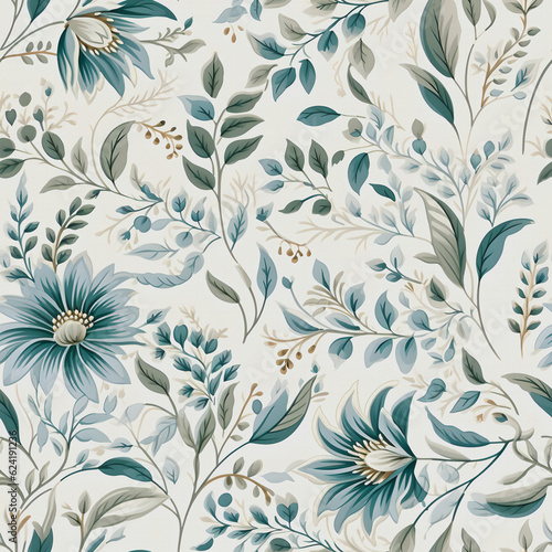 Flower pattern  seamless textre  fabric wallpaper.