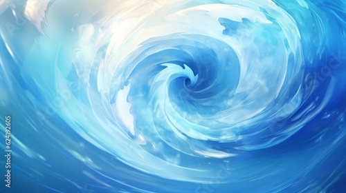 Beautiful clear water swirl  whirl or spinning background.