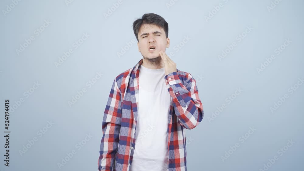 Man with toothache. Man with toothache.