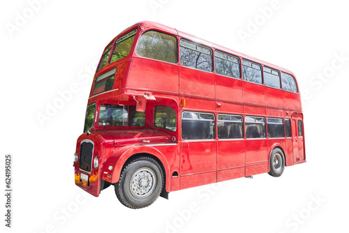 Beautiful old double decker bus from London фототапет