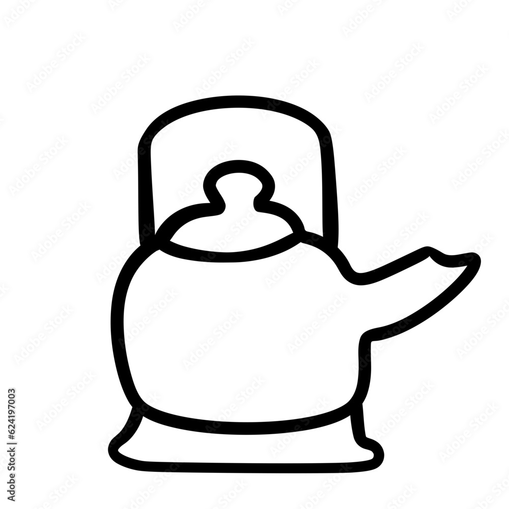 Obraz premium kettle line icon