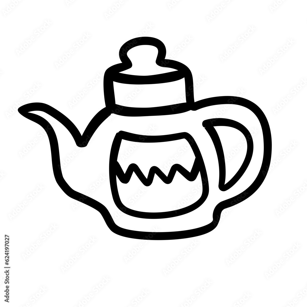 Obraz premium kettle line icon