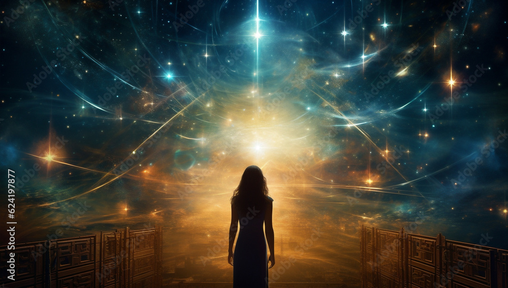Meditating lotus dream zen star yoga energy silhouette spirituality space universe Meditating lotus dream zen star yoga energy silhouette spirituality space universe