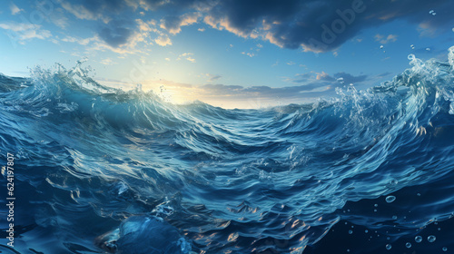 sea and sky HD 8K wallpaper Stock Photographic Image 