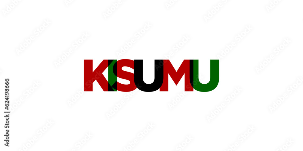 Kisumu in the Kenya emblem. The design features a geometric style, vector illustration with bold typography in a modern font. The graphic slogan lettering. Kisumu in the Kenya emblem. The design features a geometric style, vector illustration with bold typography in a modern font. The graphic slogan lettering.