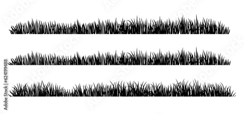 grass silhouette black