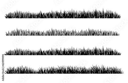 grass silhouette black