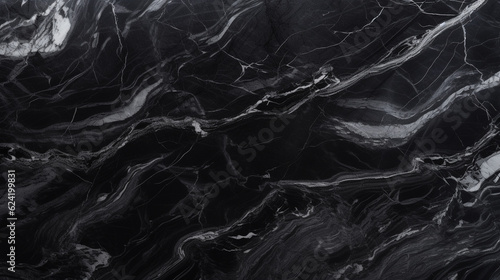 Black marble texture for background or tiles floor decorative design. Generative ai.