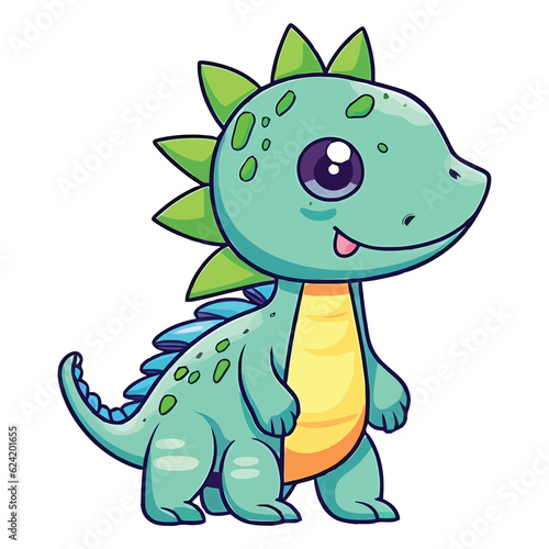 Cute Shunosaurus Dinosaur Illustration