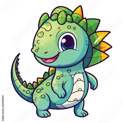 Cute Shunosaurus Dinosaur Illustration
