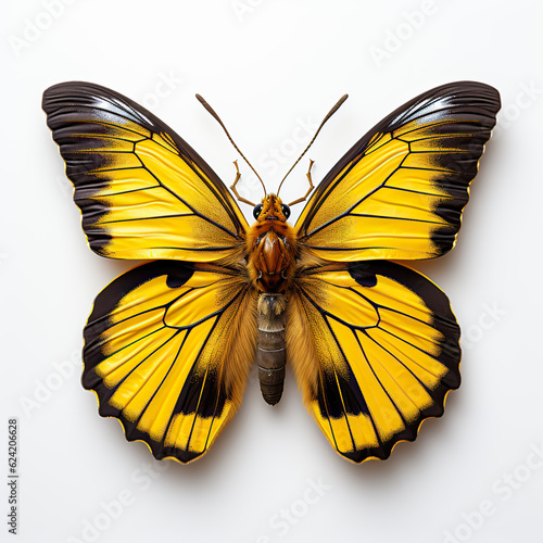 Big Butterfly. Beautiful Insect Nature  Colorful Wildlife Species  Delicate Wings in Detail  Bright Close-up. Generative AI