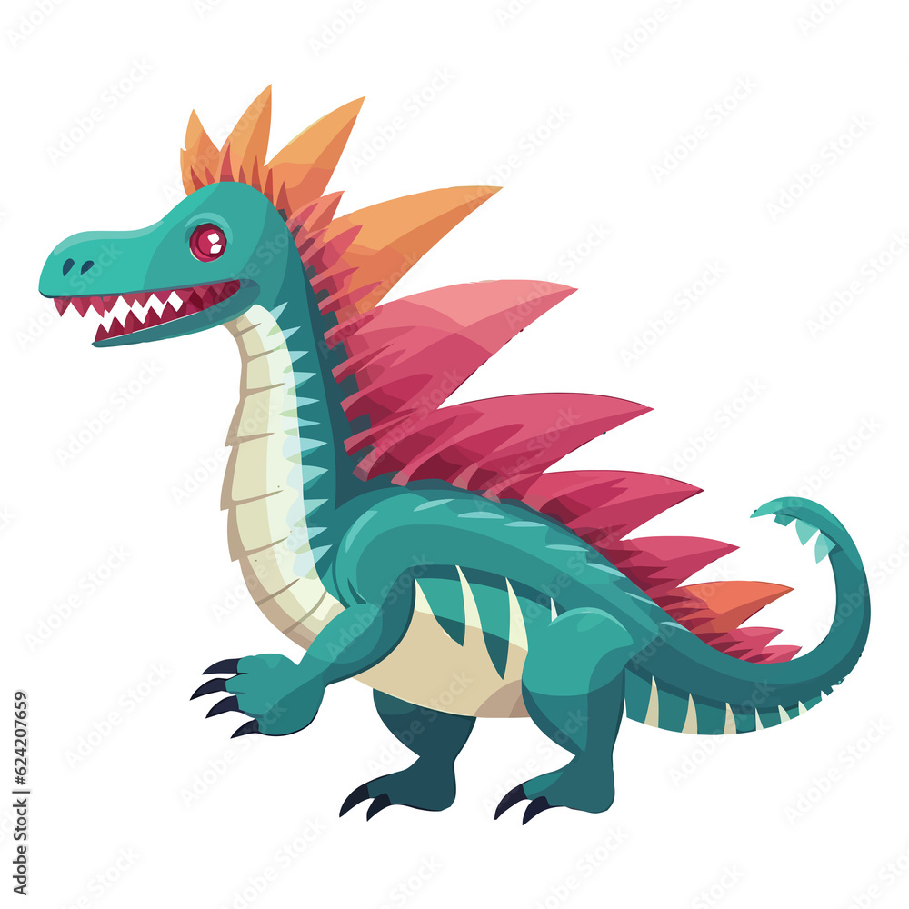 Cute Spinosaurus Dinosaur Illustration Cute Spinosaurus Dinosaur Illustration
