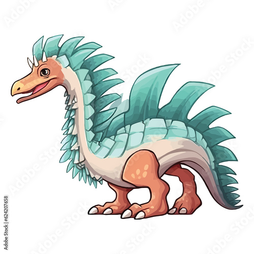 Cute Spinosaurus Dinosaur Illustration photo