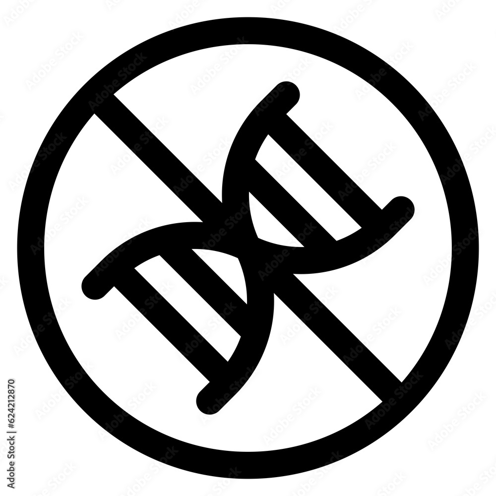 No GMO Icon Symbol For Packaging Design Standart