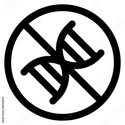 No GMO Icon Symbol For Packaging Design Standart