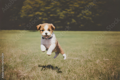 Playful Puppy. Generative AI