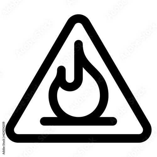 Flammable Icon Symbol For Packaging Design Standart