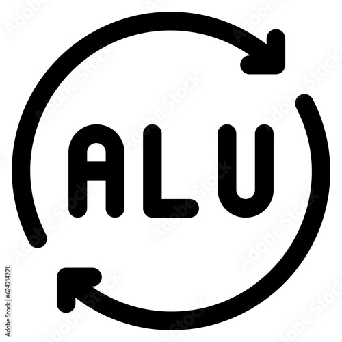 Aluminium Icon Symbol For Packaging Design Standart