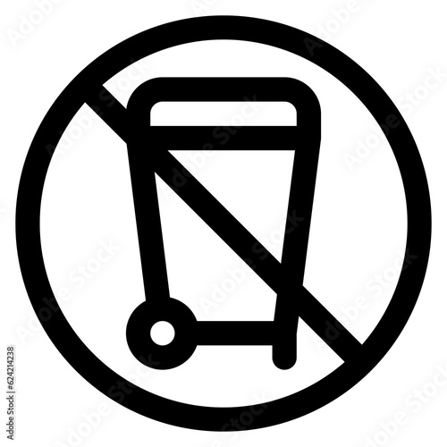 Do not Trash Icon Symbol For Packaging Design Standart